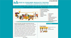 Desktop Screenshot of foodtestinglabs.com