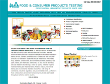 Tablet Screenshot of foodtestinglabs.com